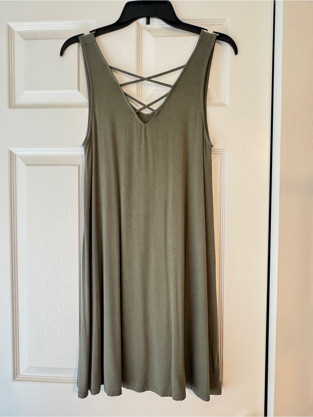 Arizona Jean Company Olive Green Crisscross Back Swing Tunic